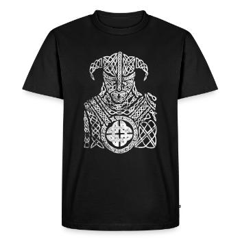 Wikinger - Männer Premium Bio T-Shirt - Schwarz - Vorne - Nico (187cm)