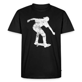 patineur - T-shirt Premium bio Homme - noir - Devant - Nico (187cm)