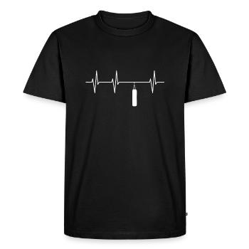 boxer - Men's Premium Organic T-Shirt - black - Front - Nico (187cm)