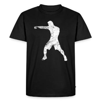 boxer - Men's Premium Organic T-Shirt - black - Front - Nico (187cm)