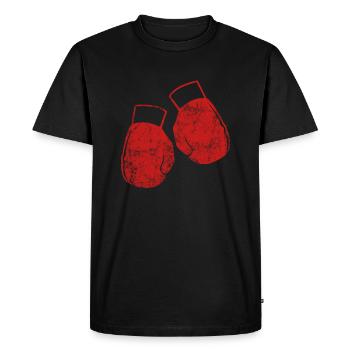 Gants de boxe - T-shirt Premium bio Homme - noir - Devant - Nico (187cm)