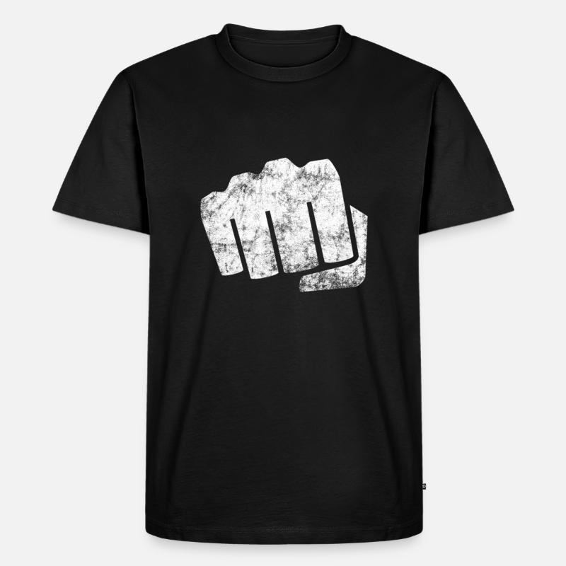 Faust - Männer Premium Bio T-Shirt - Schwarz