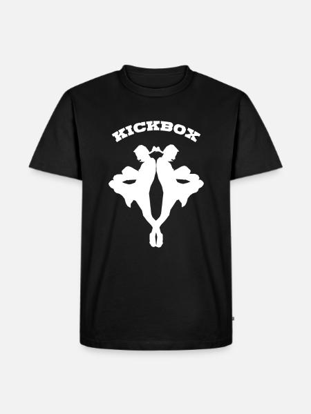Kickboxing - Männer Premium Bio T-Shirt - Schwarz