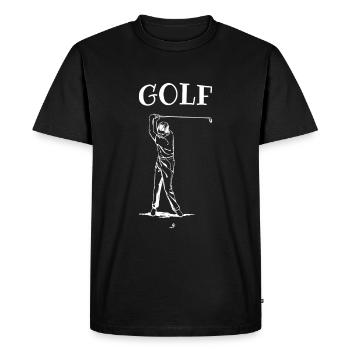 Golfeur Golf Club de golf Club de golf - T-shirt Premium bio Homme - noir - Devant - Nico (187cm)