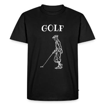 Golf Golf Golfers Golf Course - T-shirt Premium bio Homme - noir - Devant - Nico (187cm)
