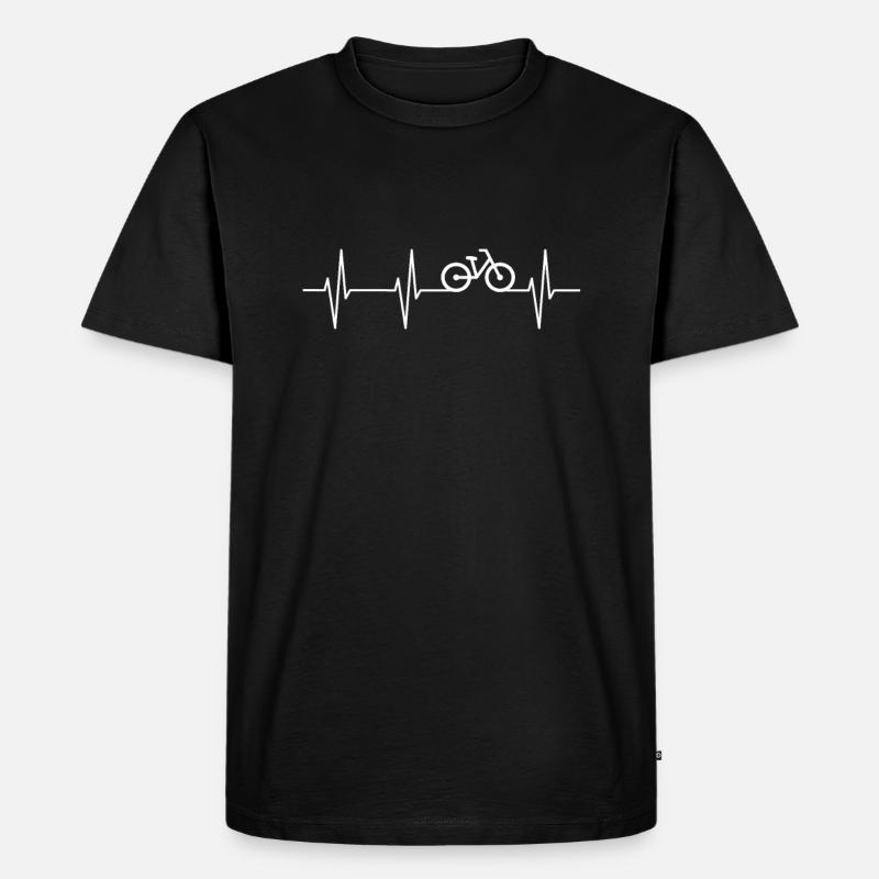 Fahrrad - Männer Premium Bio T-Shirt - Schwarz