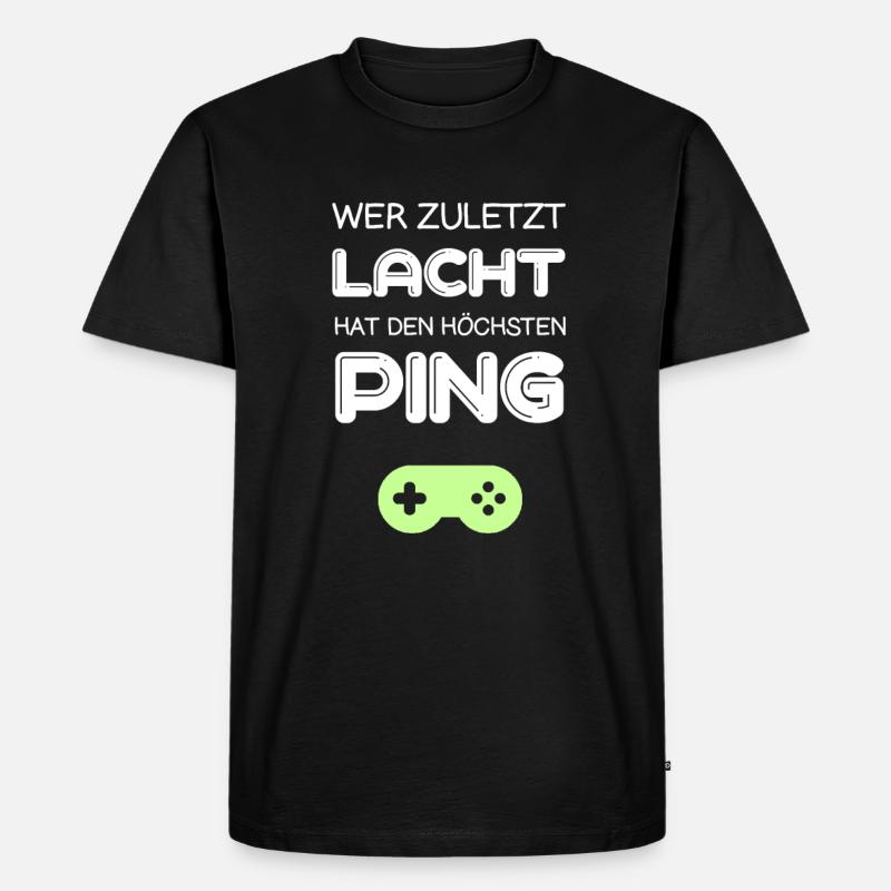 Gaming Konsole Computer - Männer Premium Bio T-Shirt - Schwarz