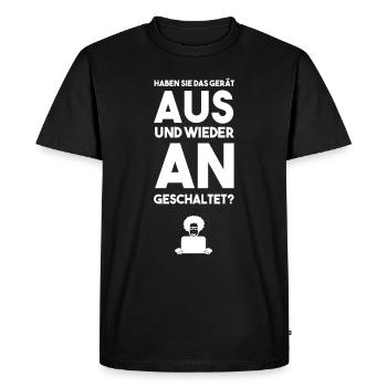 Programmierer Programmieren lustiger Spruch Html - Männer Premium Bio T-Shirt - Schwarz - Vorne - Nico (187cm)