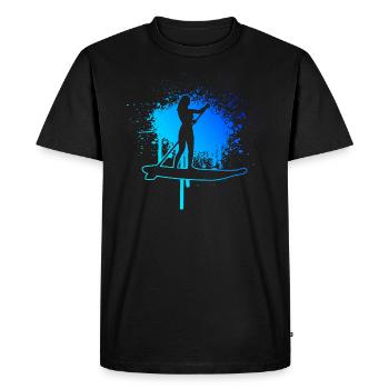 Standup Paddle Standup Paddling Stand up Paddling - T-shirt Premium bio Homme - noir - Devant - Nico (187cm)