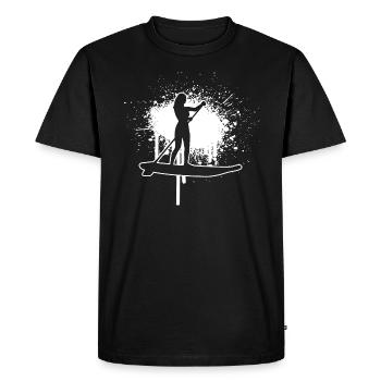Standup Paddleboard Standup Paddling Women - Men's Premium Organic T-Shirt - black - Front - Nico (187cm)