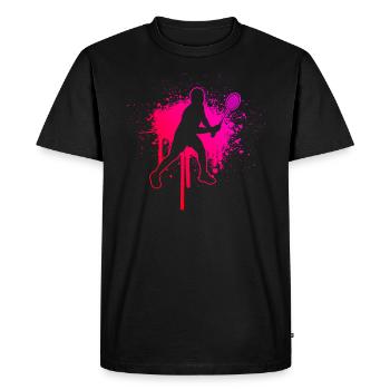Badminton Squash Badminton Badminton Hommes Badminton Femmes - T-shirt Premium bio Homme - noir - Devant - Nico (187cm)