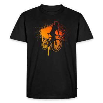 Road Bike Road Cycling Road Bike Road Cyclist - Men's Premium Organic T-Shirt - black - Front - Nico (187cm)