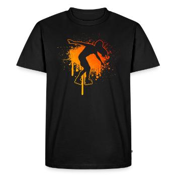Roller Skating Men Women's Rollerskate - Men's Premium Organic T-Shirt - black - Front - Nico (187cm)