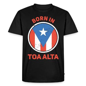 Toa Alta Porto Rico - T-shirt Premium bio Homme - noir - Devant - Nico (187cm)