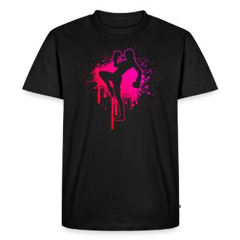 Kickboxer Kickboxing Boxe - T-shirt Premium bio Homme - noir - Devant - Nico (187cm)