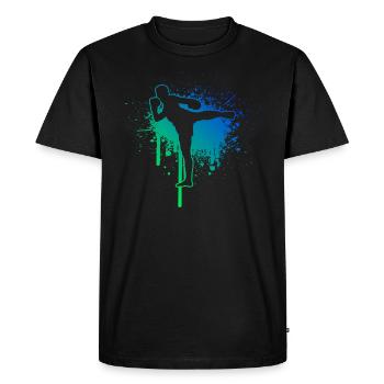 Thai Boxing Thai Boxing Thai Boxer Men Thai Boxing - Men's Premium Organic T-Shirt - black - Front - Nico (187cm)