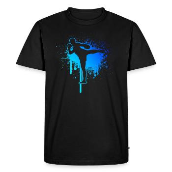 Thai Boxing Women Men Thaiboxing Thai Box - Men's Premium Organic T-Shirt - black - Front - Nico (187cm)