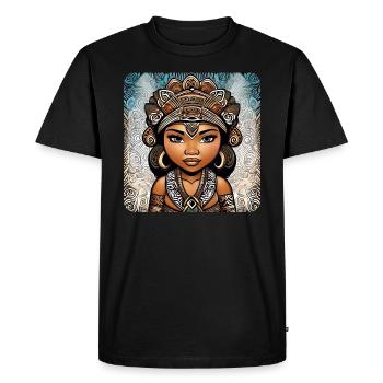Mystérieuse reine de la jungle - T-shirt Premium bio Homme - noir - Devant - Nico (187cm)