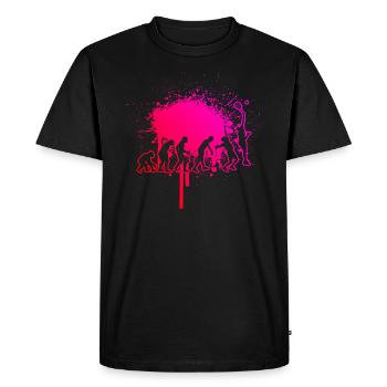 Padel Femme Padel Paddle Tennis Homme Paddle Cou - T-shirt Premium bio Homme - noir - Devant - Nico (187cm)