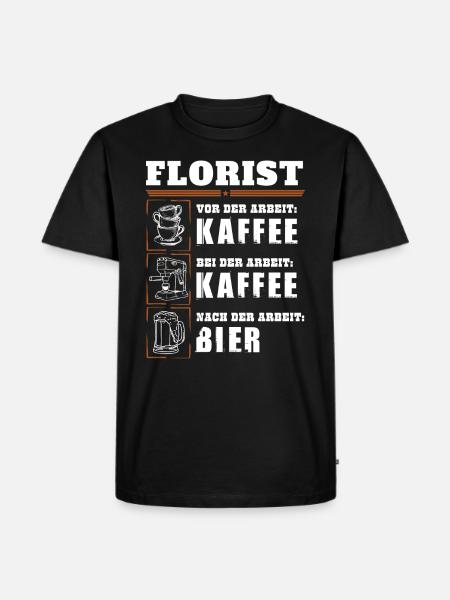 Mon quotidien de fleuriste - T-shirt Premium bio Homme - noir