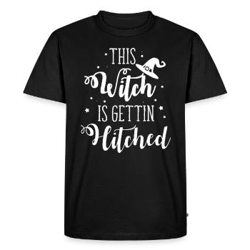 This Witch Is Getting Hitched-Halloween Wedding T- - T-shirt Premium bio Homme - noir - Devant - Nico (187cm)