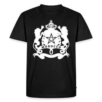 Maroc - T-shirt Premium bio Homme - noir - Devant - Nico (187cm)