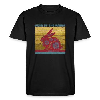 Fête du Nouvel An Bonne Année 2023 - T-shirt Premium bio Homme - noir - Devant - Nico (187cm)
