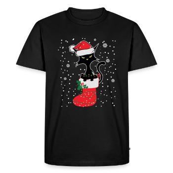 Humour Drôle Noël - T-shirt Premium bio Homme - noir - Devant - Nico (187cm)