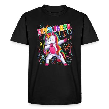 Unicorn Costume Carnival Carnival Carnival - Men's Premium Organic T-Shirt - black - Front - Nico (187cm)