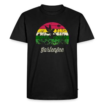 Jardin Fée Maman Grand-mère Hobby Jardinier Jardin de la fête des mères - T-shirt Premium bio Homme - noir - Devant - Nico (187cm)