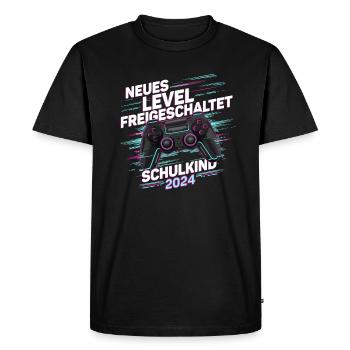 School enrollment back to school boys schoolchild 2024 - Men's Premium Organic T-Shirt - black - Front - Nico (187cm)