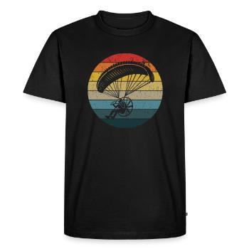 Parapente Parapente à moteur Parapente Vol Deltaplane - T-shirt Premium bio Homme - noir - Devant - Nico (187cm)