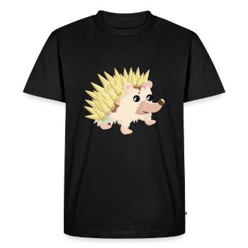 Igel mit Eiswaffeln - T-shirt Premium bio Homme - noir - Devant - Nico (187cm)