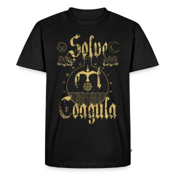 Solve et Coagula - Men's Premium Organic T-Shirt - black - Front - Nico (187cm)