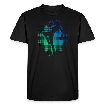 Kickboxer Boxing Kickboxing Femmes Kickboxing - T-shirt Premium bio Homme - noir - Devant - Nico (187cm)