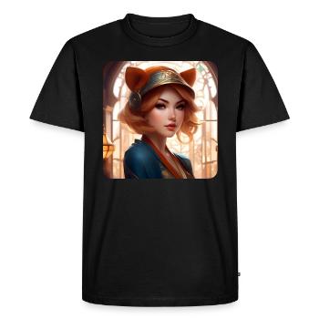 Cool Cosplay Fille Fox - T-shirt Premium bio Homme - noir - Devant - Nico (187cm)