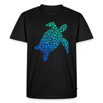 Sea Turtle Sea Turtle Turtle - Men's Premium Organic T-Shirt - black - Front - Nico (187cm)