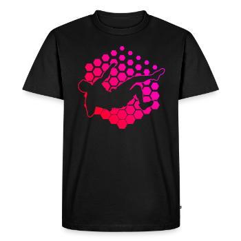 Climber Climbing Bouldering Boulder Climber - Men's Premium Organic T-Shirt - black - Front - Nico (187cm)