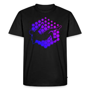 Escalade Escalade Bloc Hommes Bloc - T-shirt Premium bio Homme - noir - Devant - Nico (187cm)