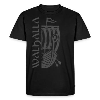 Valhalla Viking Vikings Bjoern côté fer - T-shirt Premium bio Homme - noir - Devant - Nico (187cm)