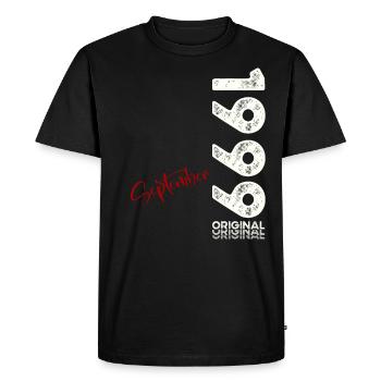 25th Birthday Legend September 1999 Volume 99 - Men's Premium Organic T-Shirt - black - Front - Nico (187cm)