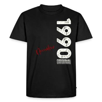 35e anniversaire Légende Novembre 1990 Volume 90 - T-shirt Premium bio Homme - noir - Devant - Nico (187cm)