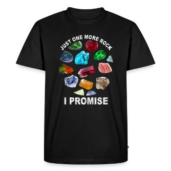 Collecteur de minéraux de conception drôle - T-shirt Premium bio Homme - noir - Devant - Nico (187cm)