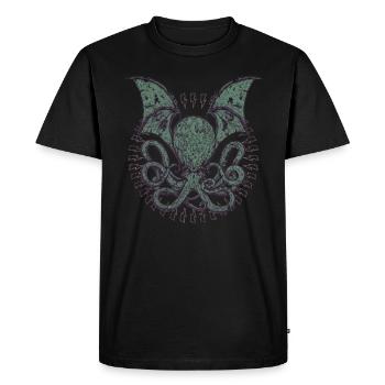 miscatonic - Männer Premium Bio T-Shirt - Schwarz - Vorne - Nico (187cm)