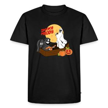 Spooky Melody - Men's Premium Organic T-Shirt - black - Front - Nico (187cm)