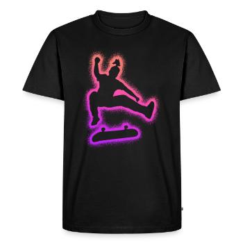 Skating Skateboarder Skater Girl Skateboard - Men's Premium Organic T-Shirt - black - Front - Nico (187cm)
