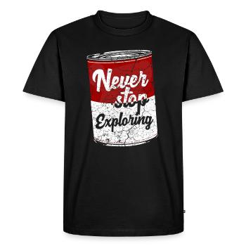 Can Vintage - Men's Premium Organic T-Shirt - black - Front - Nico (187cm)