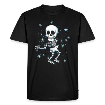 Skeleton Halloween Floss Like A Boss Flossing Dance - Men's Premium Organic T-Shirt - black - Front - Nico (187cm)