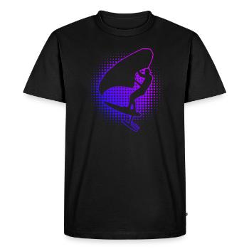 hydroptère hommes femmes wingsurf wingsurf - T-shirt Premium bio Homme - noir - Devant - Nico (187cm)