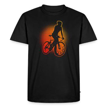 Cyclisme de route Vélo de route Hommes Vélo de route Cyclisme de route Cyclisme de route - T-shirt Premium bio Homme - noir - Devant - Nico (187cm)